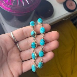 Vintage Southwestern Turquoise Dangle Earrings